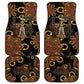 Serket Ancient Egyptian Car Mats with Canopic Jars and Scorpion Motif in Protection