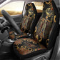 Serket Ancient Egyptian Car Seat Cover with Canopic Jars and Scorpion Motif in Protection