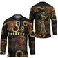 Serket Ancient Egyptian Hockey Jersey with Canopic Jars and Scorpion Motif in Protection