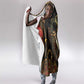 Serket Ancient Egyptian Hooded Blanket with Canopic Jars and Scorpion Motif in Protection
