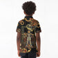 Serket Ancient Egyptian Kid Polo Shirt with Canopic Jars and Scorpion Motif in Protection