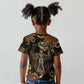 Serket Ancient Egyptian Kid T shirt with Canopic Jars and Scorpion Motif in Protection