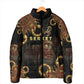 Serket Ancient Egyptian Padded Jacket with Canopic Jars and Scorpion Motif in Protection