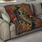 Serket Ancient Egyptian Quilt with Canopic Jars and Scorpion Motif in Protection