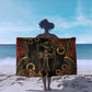 Serket Ancient Egyptian Sarong with Canopic Jars and Scorpion Motif in Protection