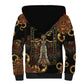 Serket Ancient Egyptian Sherpa Hoodie with Canopic Jars and Scorpion Motif in Protection