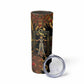 Serket Ancient Egyptian Skinny Tumbler with Canopic Jars and Scorpion Motif in Protection