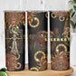 Serket Ancient Egyptian Skinny Tumbler with Canopic Jars and Scorpion Motif in Protection