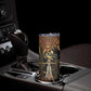 Serket Ancient Egyptian Skinny Tumbler with Canopic Jars and Scorpion Motif in Protection