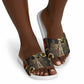 Serket Ancient Egyptian Slide Sandals with Canopic Jars and Scorpion Motif in Protection