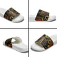 Serket Ancient Egyptian Slide Sandals with Canopic Jars and Scorpion Motif in Protection
