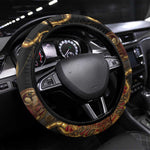 Serket Ancient Egyptian Steering Wheel Cover with Canopic Jars and Scorpion Motif in Protection