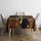 Serket Ancient Egyptian Tablecloth with Canopic Jars and Scorpion Motif in Protection
