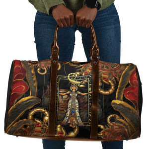Serket Ancient Egyptian Travel Bag with Canopic Jars and Scorpion Motif in Protection