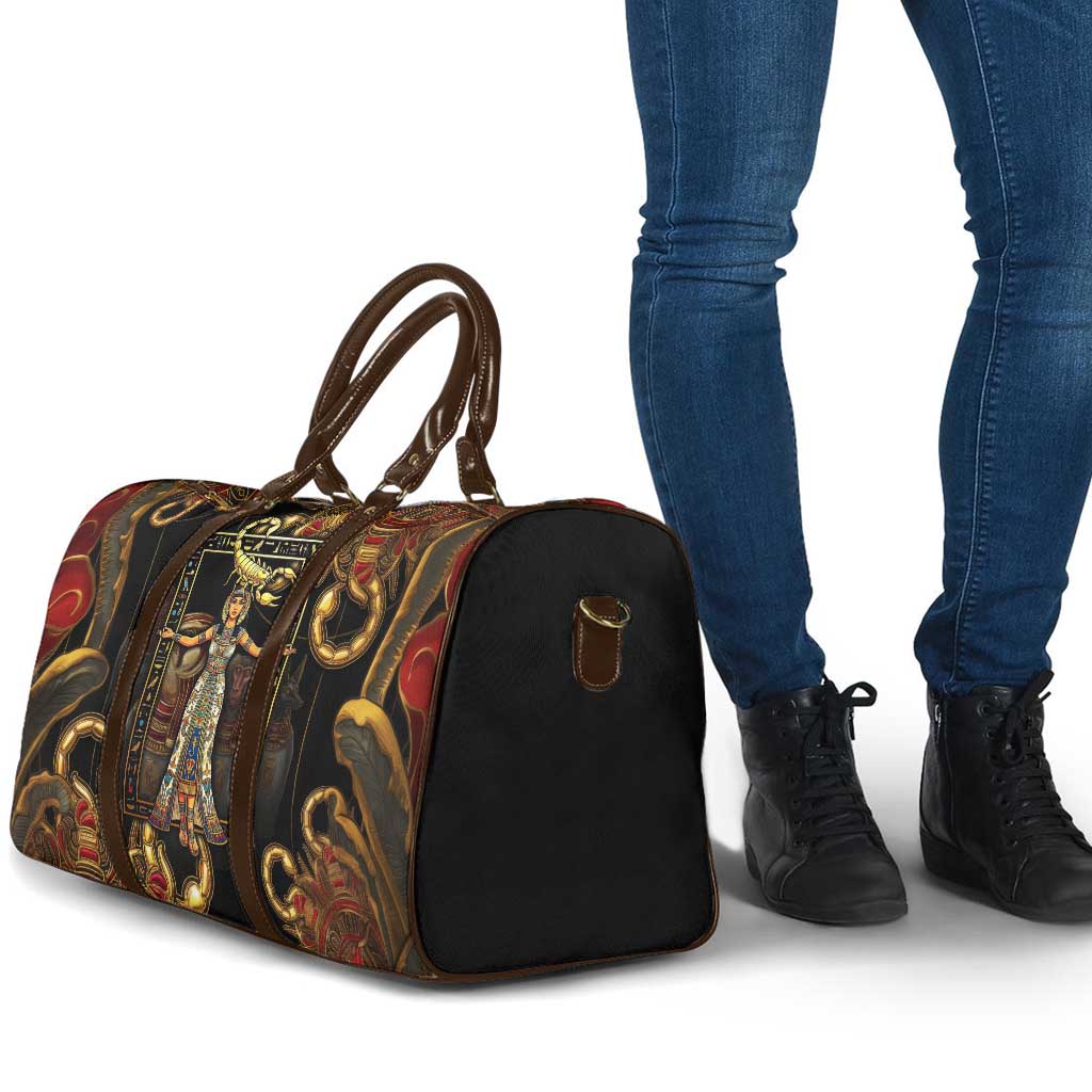 Serket Ancient Egyptian Travel Bag with Canopic Jars and Scorpion Motif in Protection