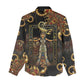 Serket Ancient Egyptian Women Casual Shirt with Canopic Jars and Scorpion Motif in Protection