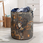 Serket Egyptian Laundry Basket Jeweled Scorpion and Cobweb Motif in Mystical Egyptian