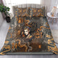 Serket Egyptian Bedding Set Jeweled Scorpion and Cobweb Motif in Mystical Egyptian