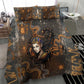 Serket Egyptian Bedding Set Jeweled Scorpion and Cobweb Motif in Mystical Egyptian