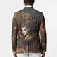 Serket Egyptian Blazer Jeweled Scorpion and Cobweb Motif in Mystical Egyptian