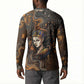 Serket Egyptian Button Sweatshirt Jeweled Scorpion and Cobweb Motif in Mystical Egyptian