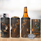 Serket Egyptian 4 in 1 Can Cooler Tumbler Jeweled Scorpion and Cobweb Motif in Mystical Egyptian
