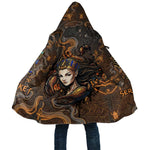 Serket Egyptian Cloak Jeweled Scorpion and Cobweb Motif in Mystical Egyptian