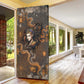 Serket Egyptian Door Cover Jeweled Scorpion and Cobweb Motif in Mystical Egyptian
