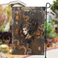 Serket Egyptian Garden Flag Jeweled Scorpion and Cobweb Motif in Mystical Egyptian