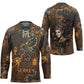 Serket Egyptian Hockey Jersey Jeweled Scorpion and Cobweb Motif in Mystical Egyptian