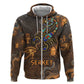 Serket Egyptian Hoodie Jeweled Scorpion and Cobweb Motif in Mystical Egyptian