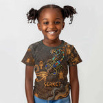 Serket Egyptian Kid T shirt Jeweled Scorpion and Cobweb Motif in Mystical Egyptian