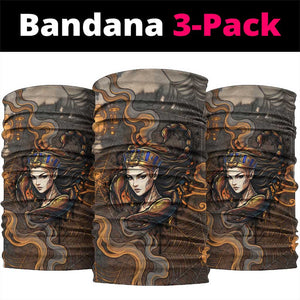 Serket Egyptian Neck Gaiter Jeweled Scorpion and Cobweb Motif in Mystical Egyptian