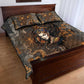 Serket Egyptian Quilt Bed Set Jeweled Scorpion and Cobweb Motif in Mystical Egyptian