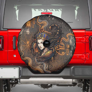 Serket Egyptian Spare Tire Cover Jeweled Scorpion and Cobweb Motif in Mystical Egyptian