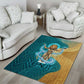 Tefnut Ancient Egyptian Area Rug with Water Drop and Lion Symbol