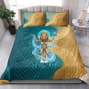 Tefnut Ancient Egyptian Bedding Set with Water Drop and Lion Symbol