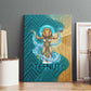 Tefnut Ancient Egyptian Canvas Wall Art with Water Drop and Lion Symbol