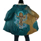 Tefnut Ancient Egyptian Cloak with Water Drop and Lion Symbol