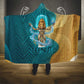 Tefnut Ancient Egyptian Hooded Blanket with Water Drop and Lion Symbol