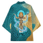 Tefnut Ancient Egyptian Kimono with Water Drop and Lion Symbol