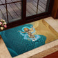 Tefnut Ancient Egyptian Rubber Doormat with Water Drop and Lion Symbol