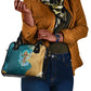Tefnut Ancient Egyptian Shoulder Handbag with Water Drop and Lion Symbol