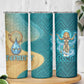 Tefnut Ancient Egyptian Skinny Tumbler with Water Drop and Lion Symbol