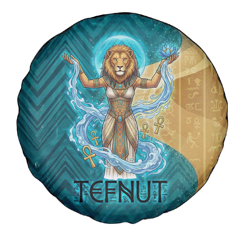 Tefnut Ancient Egyptian Spare Tire Cover with Water Drop and Lion Symbol