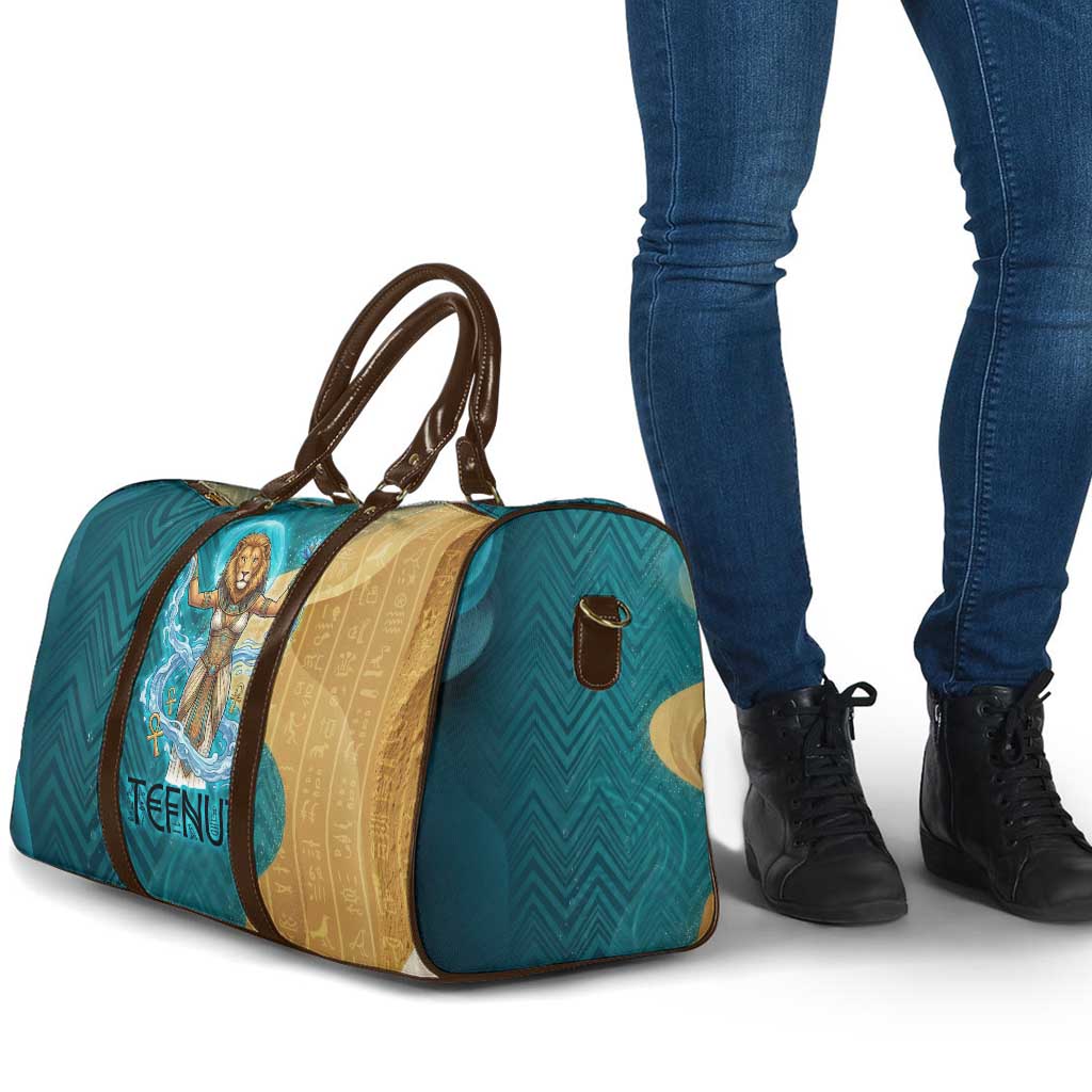 Tefnut Ancient Egyptian Travel Bag with Water Drop and Lion Symbol