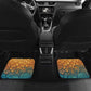 Egyptian Tefnut Fiery Eye Car Mats with Roaring Lion in Desert and Water Element