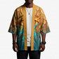 Egyptian Tefnut Fiery Eye Kimono with Roaring Lion in Desert and Water Element