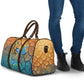 Egyptian Tefnut Fiery Eye Travel Bag with Roaring Lion in Desert and Water Element