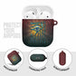 Egyptian Wadjet Winged Cobra AirPods Case with Eye of Horus in Fiery Royal Protector Theme